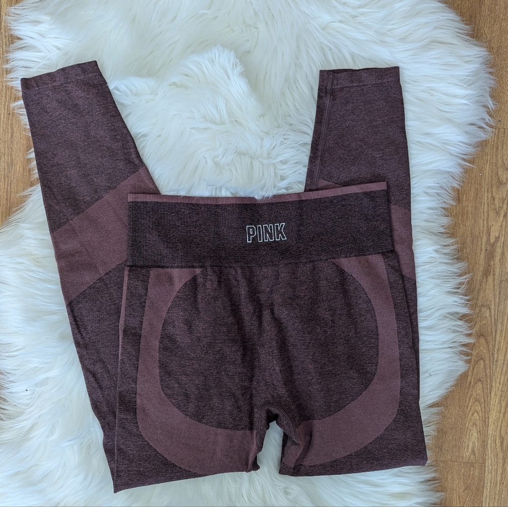 PINK Victoria's Secret Seamless Leggings Dark Mauve